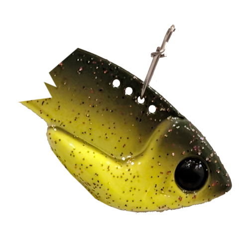 Fish Sense Binsky lures have four different line tie positions for varied actions.